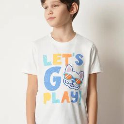 Jack & Jones Junior White Printed T-Shirt-image-18
