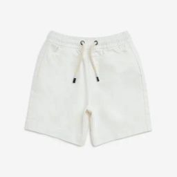 HOP Kids by Westside Off-White Mid-Rise Cotton-Blend Shorts-picture-26