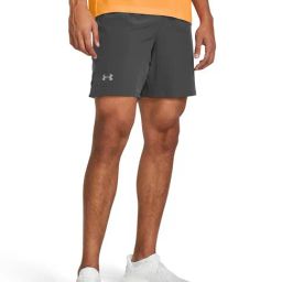 UNDER ARMOUR Gray Slim Fit Solid Shorts-picture-26