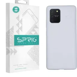 Sprig Liquid Silicone Back Cover for SAMSUNG Galaxy S10 Lite (White)-image-21