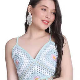 NYCRA Women Embroidered Cotton Crop Top-image-55