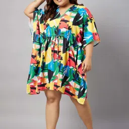 Secrets By ZeroKaata Multicolored Printed Kaftan image 3