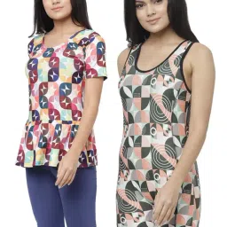 N-Gal Multicolor Printed Swimsuit (Pack Of 2)-picture-37