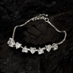 Clara Valentine 92.5 Sterling Silver Swarovski Zirconia Bracelet-image-36