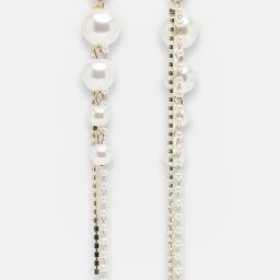 Sohi Gold Plated Party Pearls Dangler Earrings-1