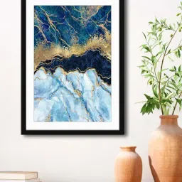 999Store Multicolor MDF Abstract Wall Printed Paper Wall Painting - Set of 1-25