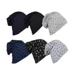 Vimal Jonney Multicolor Printed Beanies Set of 6-7