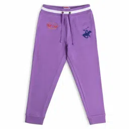 Beverly Hills Polo Club Kids Purple Solid Joggers-image-43
