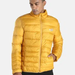 Puma Yellow Full Sleeves High Neck Jacket-image-53