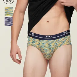 XYXX Multicolor Heathered Briefs - Pack of 3-image-83