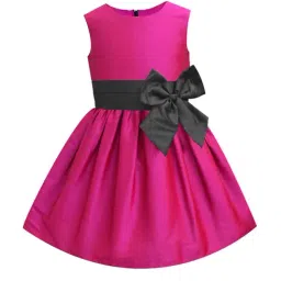 A.T.U.N. Fuchsia & Black Solid Dress-picture-1