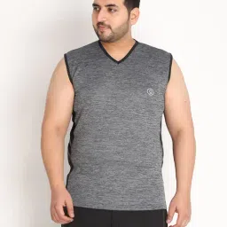 Chkokko Dark Grey Regular Fit Striped T-Shirt-picture-29