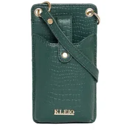 KLEIO Green Textured Mobile Pouch-image-39