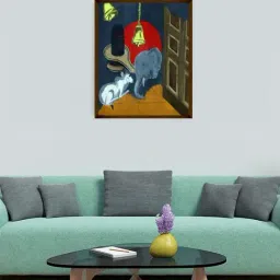 The Art House Abstract Multicolor Canvas Painting-image-0