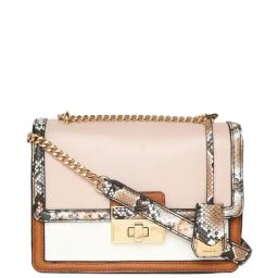 Aldo Brown Color Block Medium Sling Handbag-image-74