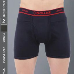 Dollar Lehar Assorted Cotton Regular Fit Trunks - Pack Of 2-picture-43