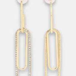 Sohi Gold Plated Party Designer Stone Drop Earrings-image-85