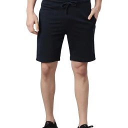 Force NXT Navy Cotton Regular Fit Shorts-image-93