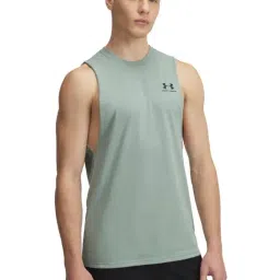 Under Armour Green Regular Fit Tank Tee-picture-35