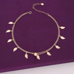 Kai Jewel Sterling Silver Flora of Charms Rose Gold Anklet for Women-image-28