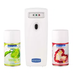 Airance Automatic LED A3 Room Freshener Dispenser Machine with 250 ml Each Refreshing Lime & Rose Petals Fragrance Spray Bottle (Pack of 3)-image-18