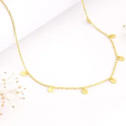 GIVA 925 Silver Golden Mini Charm Necklace for Women & Girls-image-65