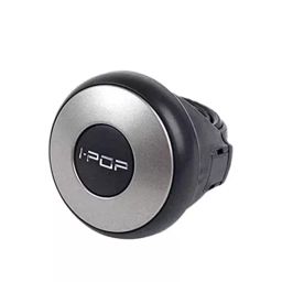 AllExtreme EXRWSU1 33 mm Wooden Finish Steering Wheel Spinner Knob for Cars (Silver & Black)-picture-10