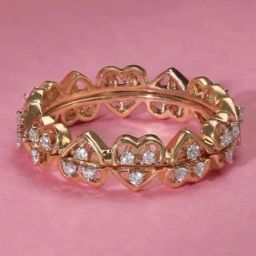 Mia by Tanishq Love Luck Diamond & Gold Ring-picture-41