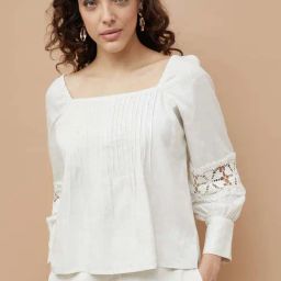 Code By Lifestyle Beige Regular Fit Top-image-17