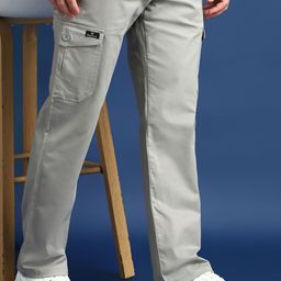 Hancock Men Comfort Straight Fit Easy Wash Cargos Trousers-picture-44