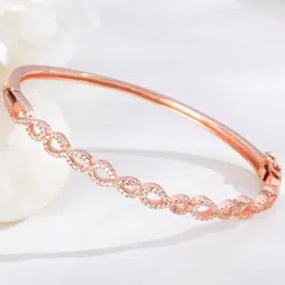 Zavya Captivating Infinity Rose Gold Plated Women's Bracelet-image-43