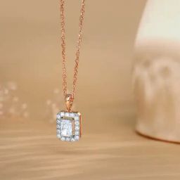 GIVA Lab Grown Diamond 18k (750) Gold Pendant for Women-picture-18
