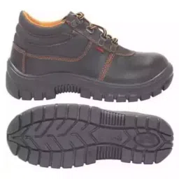 PRIMA Steel Toe Safety Shoes PVC Sole UK 7 Black PSF-25 (Cosmo)-image-7