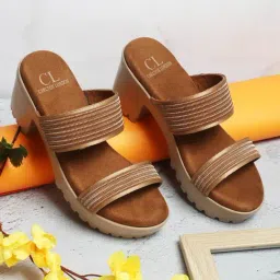 Carlton London Women's Tan Casual Sandals-image-57