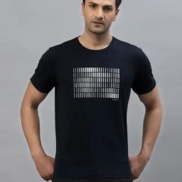 Red Tape Navy Cotton Regular Fit Printed Sports T-Shirt-image-29