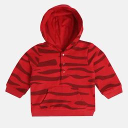 MINIKLUB Boys Red Cotton Printed Full Sleeves Sweat Shirt-image-79