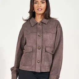 Styli Grey Plain Blazer-image-56