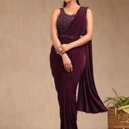 Soch Maroon Ready To Wear Saree-image-91