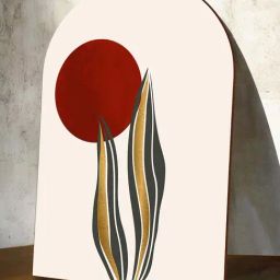 Art Street Red & Black Mdf African Girls Female Figures Decorative Wall Art-image-57