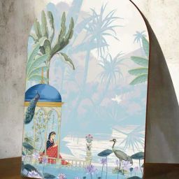 Art Street Blue Mdf Landscape Mountains Aesthetic Boho Decorative Wall Art-image-79