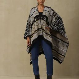 aarke Ritu Kumar Black Printed Shrug-17
