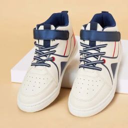 Pantaloons Junior Off-White & Navy Casual Sneakers-image-27