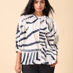 Marigold Lane White Regular Fit Printed Top-picture-27