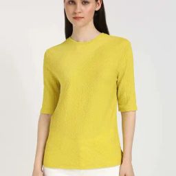Calvin Klein Jeans Warm Olive Textured Top-image-21