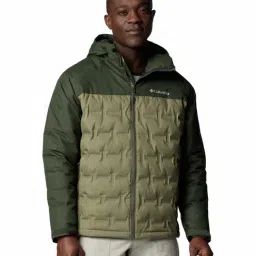 Columbia Green Polyester Regular fit Hooded Jacket-image-80
