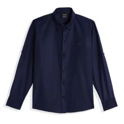Charchit Boys Blue Comfort Fit Shirt-picture-13