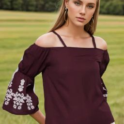Rare Maroon Regular Fit Top-picture-15
