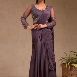 Soch Purple Ready To Wear Saree-picture-28