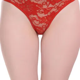 new blue eyes Floral Mid-Rise Lace Hipster Briefs-Fancy Panty-image-81