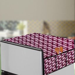The Furnishing Tree Violet Plastic Refrigerator Cover-image-69